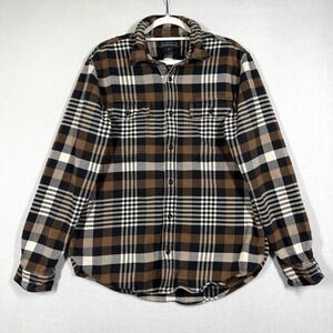 Filson Flannel Work Shirt Men Large Heavyweight Shirt Jacket Shacket Flap Pocket